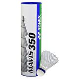 YONEX MAVİS 350 (6'lı) BEYAZ BADMİNTON TOPU YEŞİL BANT