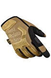 Single Sword Mechanix Tam Parmak Taktik Eldiven, Darbe Emici İş Eldiveni, Dokunmatik Özellikli Motosiklet&Spor Eldiveni, Unisex  BEJ-XL