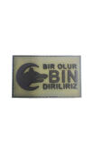 Single Sword Bir Ölür Bin Diriliriz Nakış Peç - Patch HAKİ