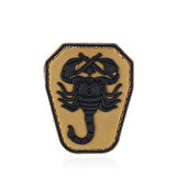 Single Sword Akrep Plastik Patch - Peç Küçük Boy 4Cm X 5,5Cm BEJ