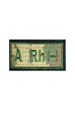 Single Sword Nakış Kan Grubu Patch - Peç TSK-A RH (+)