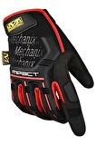 Single Sword Mechanix Tam Parmak Taktik Eldiven, Darbe Emici İş Eldiveni, Dokunmatik Özellikli Motosiklet&Spor Eldiveni, Unisex  KIRMIZI-M