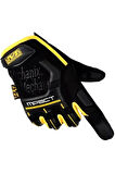 Single Sword Mechanix Tam Parmak Taktik Eldiven, Darbe Emici İş Eldiveni, Dokunmatik Özellikli Motosiklet&Spor Eldiveni, Unisex  SARI-XL