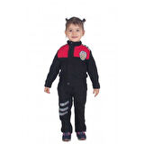 Kız&Erkek Çocuk Polis Kıyafeti (Şapka, Gömlek, Pantolon Takımı) Yeni Model KIRMIZI-10