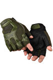 Mechanix Yarım Parmak Eldiven- Taktik Destekli Kadın&Erkek unisex Eldiven KAHVE-XL