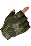 Mechanix Yarım Parmak Eldiven- Taktik Destekli Kadın&Erkek unisex Eldiven KAHVE-XL