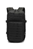 Single Sword 30 Litre Lazer Kesimli Taktik Sırt Çantası SİYAH