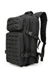 Single Sword 30 Litre Lazer Kesimli Taktik Sırt Çantası SİYAH