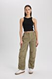 DeFacto Fitted Halter Yaka Fitilli Kaşkorse Basic Düz Atlet U0357AZ24SMBK81
