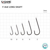 Sasame F-848 Long Shaft İğne #8 (24Ad) Siyah