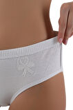 Kadın Beyaz Külot – %100 Pamuk