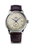 Orient Kurmalı Otomatik Deri Kahverengi Krem Kadran 38 mm Erkek Kol Saati