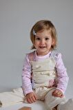 DeFacto Kız Bebek 2'li Takım Unicorn Baskılı Sweatshirt Salopet Tulum E0487A525SPER233