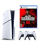 Sony Playstation 5 1 TB Slim CD Edition Konsol + 2. PS5 Kol + PS5 Call Of Duty Modern Warfare 3 III Oyunu