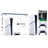 Sony Playstation 5 Slim CD Edition + Daulsense + Ps5 Fc 24 (Ithalatçı Garantili )