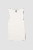 Slim Fit Yuvarlak Yaka Fitilli Kaşkorse Atlet