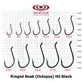 Vanfook Ringed Beak Delikli İğne NS Black #8/0