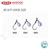 Vanfook Colorado Blade BC-61F Fusso Black #3/0 (1+2 İğne)