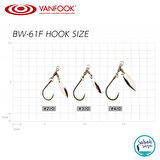 Vanfook Willow Blade BW-61F Fusso Black #4/0 (1+2 İğne)