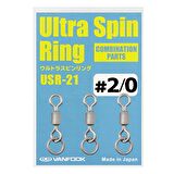 Vanfook Ultra Spin Ring Halkalı Fırdöndü USR-21 Silver #2/0 (3 Ad)