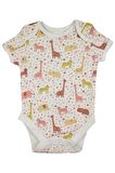 Bebek Zürafa Desenli %100 Pamuklu 10'lu Renkli Bodysuit / Zıbın