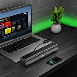 Lecoo DS107 Kablolu USB/AUX Stereo 6W Soundbar Taşınabilir Hoparlör Siyah