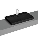 VitrA Metropole 7527B083-0973 Çanak Lavabo, 80cm, Mat Siyah