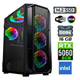 Xaser Neon X150 Intel i3 14100F 16GB Ram 512GB M.2 NVMe SSD 8GB RTX5060 Oyuncu Tavsiye Sistem