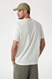 Erkek Azha Cn Over T-Shirt - Beyaz | S