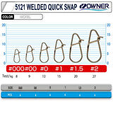 Owner 5121 WELDED QUICK SNAP Kaşık Maket Balık Klipsi 