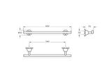 VitrA Matrix A44578 Uzun Havluluk, Krom