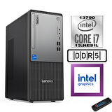 Lenovo Thinkcentre Neo 50T Gen5 Intel Core I7 13700 96GB Ddr5 256GB SSD Freedos Intel UHD 770 12UB000LTRF26+ZETTA Flash Bellek