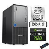 Lenovo Thinkcentre Neo 50T Gen5 Intel Core I7 13700 64GB Ddr5 2tb SSD Freedos Nvidia GTX1650 165012UB000LTRF24+ZETTA Flash Bellek