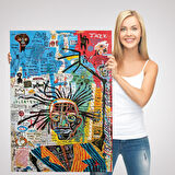 Jean Michel Basquiat Jazz King Kanvas Tablo, Jazz King Canvas Tablo-4964