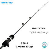 Shimano Grappler Type Slow J B68-4 2.03mt 330gr (S2P) Tetikli Slow Jigging Kamış
