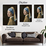 İnci Küpeli Kız Kanvas Tablo, Ressam Johannes Vermeer -4969