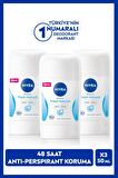 Nivea Kadın Stick Deodorant Fresh Natural 50ml, 48 Saat Koruma, X3 Adet