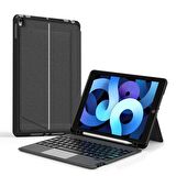 Apple iPad 10.2 2021 (9.Nesil) Uyumlu Wiwu Mag Touch Bluetooth Klavyeli Standlı Mıknatıslı Kılıf