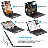 Apple iPad Air 10.9 2020 (4.Nesil) Uyumlu Wiwu Mag Touch Bluetooth Klavyeli Standlı Mıknatıslı Kılıf