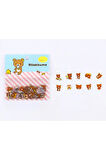 Rilakkuma Mavi Temalı 80 Adet Sticker Seti • Bullet Journal (GGK-DB009)