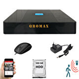 4 Kanal Dvr Kayıt Cihazı 500GB HDD 1080P 5MP H265+ Kolay Cepten Izle Sabit Ip Istemez Xmeye 