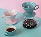 Hario V60 Dripper Seramik Pembe