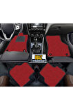 BMW X1 F48 2015-2019 Kırmızı Halı Siyah Kenar Petek Topuk