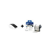 BROTHER P-TOUCH QL-810W BİLGİSAYAR BAĞLANTILI Wireless + 62MM X 30.48M BEYAZ ÜZERİ SİYAH ETİKET ORJINAL HEDİYELİ