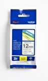 BROTHER P-TOUCH TZE-231 TZE-TAPE 12MM BEYAZ ÜZERİNE SİYAH LAMİNASYONLU ETİKET