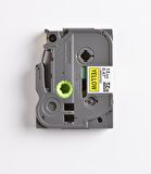 BROTHER P-TOUCH TZE-631 TZE-TAPE 12MM SARI ÜZERİNE SİYAH LAMİNASYONLU ETİKET