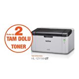 Brother HL-1211W-2T Wifi Lazer Yazıcı + 2 Adet Orijinal Toner