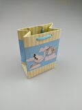 KARTON ÇANTA LEYLEKLİ MAVİ 8CM X 11CM