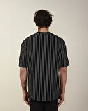 Çizgili Oversize Unisex T-Shirt