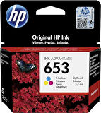 HP 653 Renkli Mürekkep Kartuş 200 Sayfa (3YM74AE)